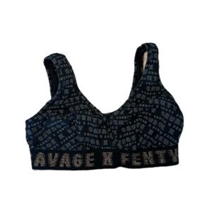 Savage X Fenty Dark Patterned Sports Bra
